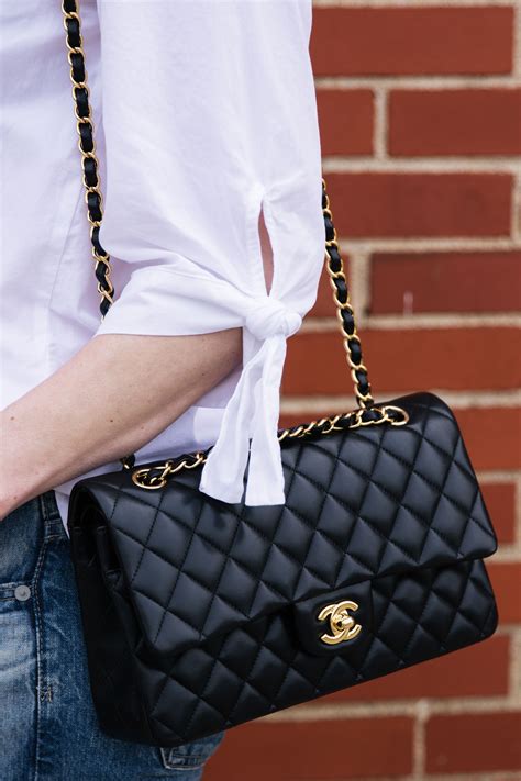 small or medium classic flap chanel|authentic Chanel classic flap bag.